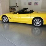 Yellow Corvette Epoxy Floor