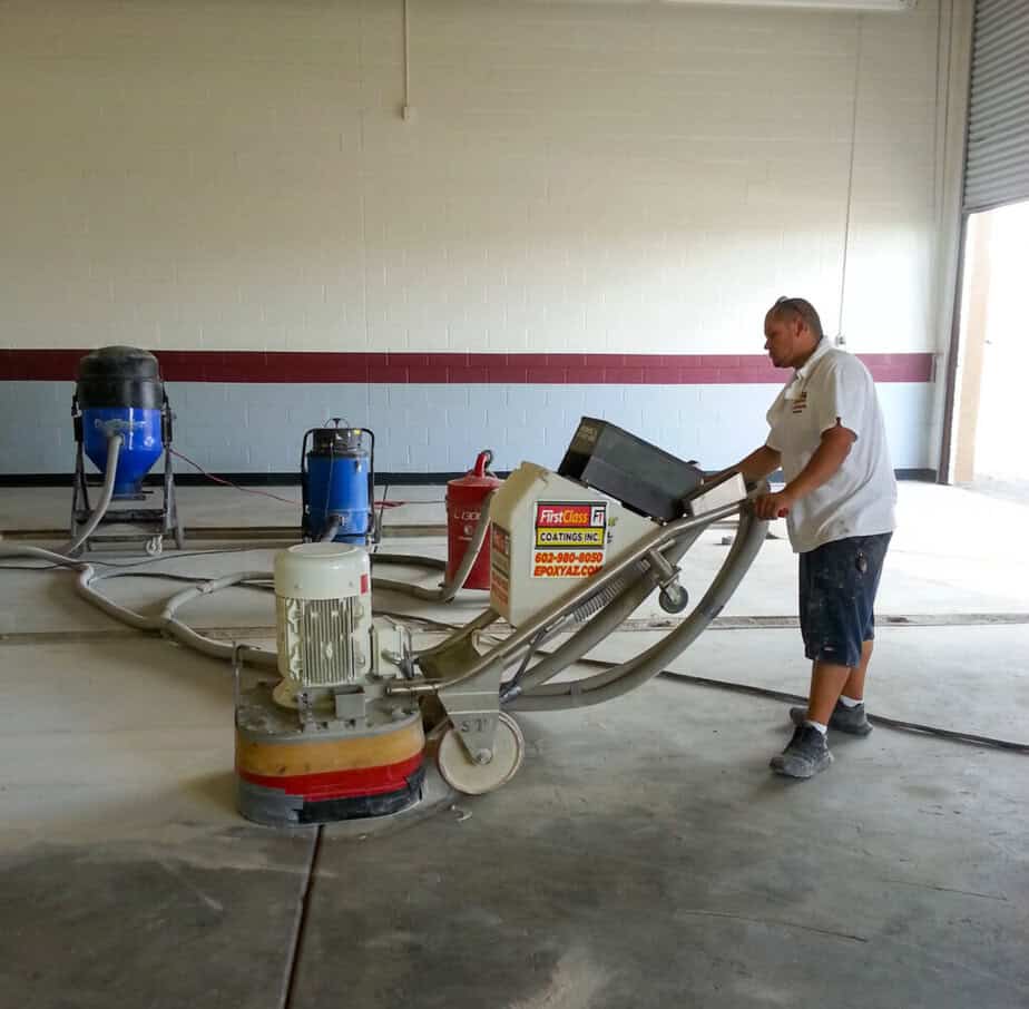 concrete grinding floor