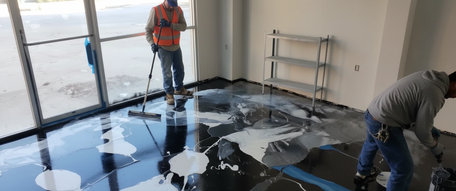 DIY epoxy floor coating