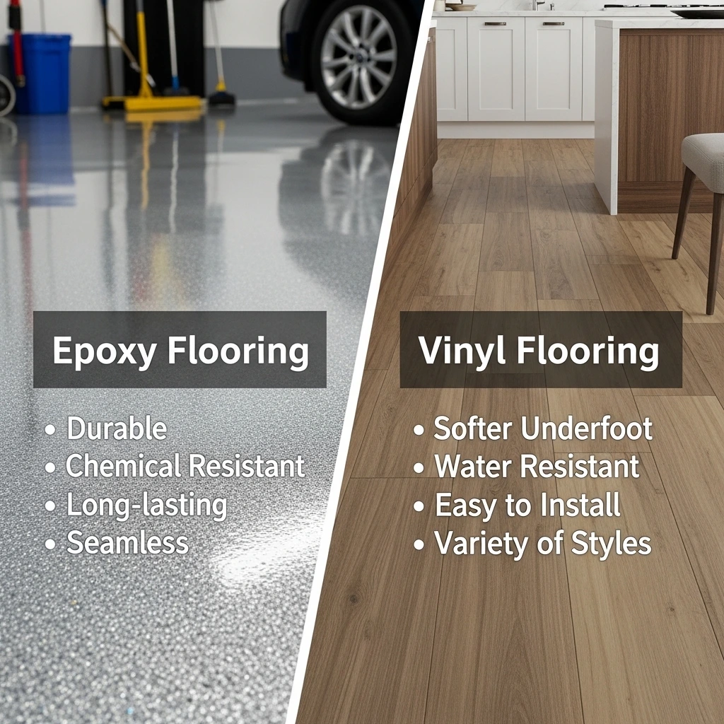 You are currently viewing Epoxy vs Vinyl Flooring: Which is Better for you?