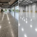 Read more about the article Polished Concrete vs Epoxy Floors: Cost, Durability & What’s Best for Your Garage