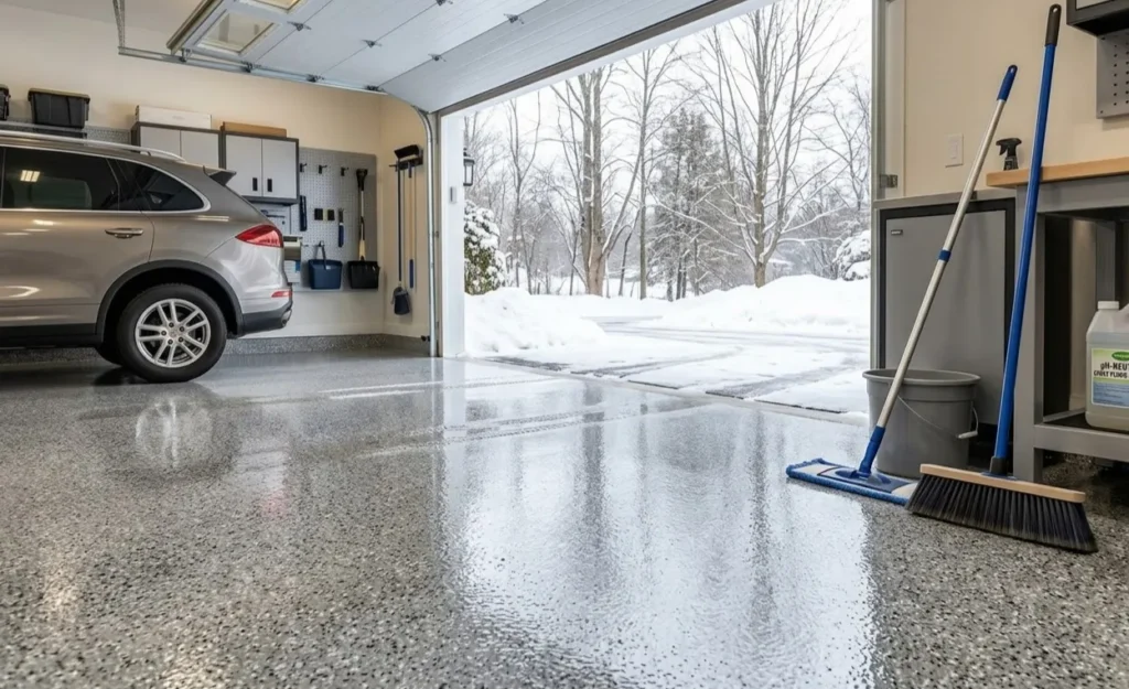 epoxy floor winter care tips